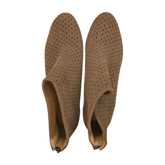 Lucky Brand Women's Brown Suede Heeled Ankle Boots/Booties Size 10M - Picture 8 of 13